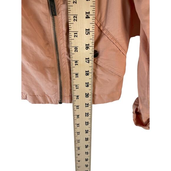 Sanctuary Women's Size Medium Light Pink Soft 100% Lyocell Moto Jacket - Picture 7 of 7